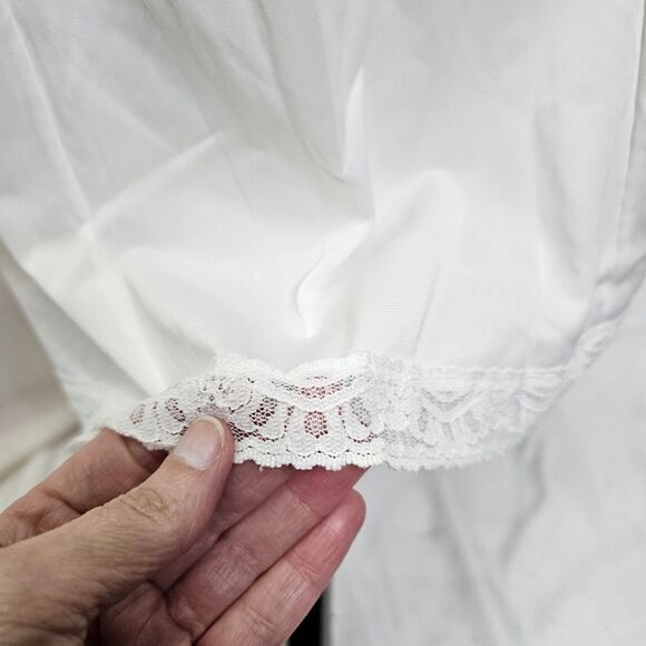 Sears Vintage White It Doesn't Slip Anti-Cling Midi Slip Size 36 - Picture 4 of 8